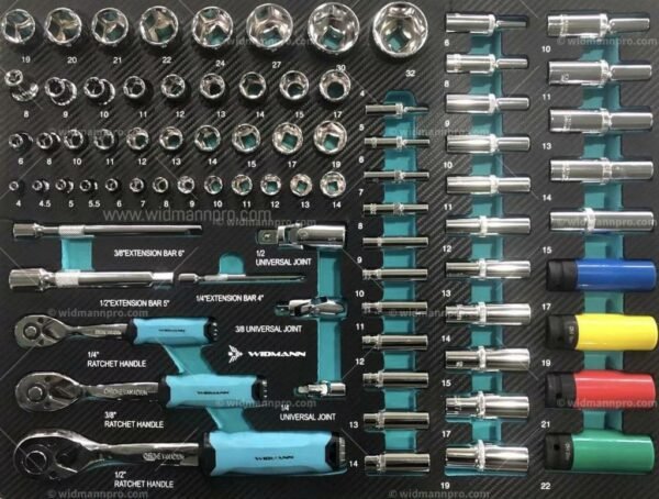 WIDMANN TOOLS CABINET 8 LAYERS AQUA