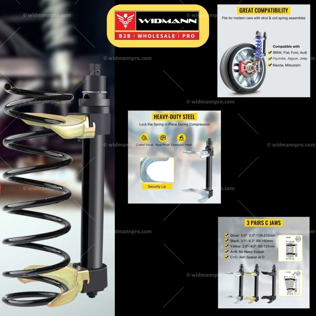 _Interchangeable Fork Strut Coil Spring Compressor Extractor